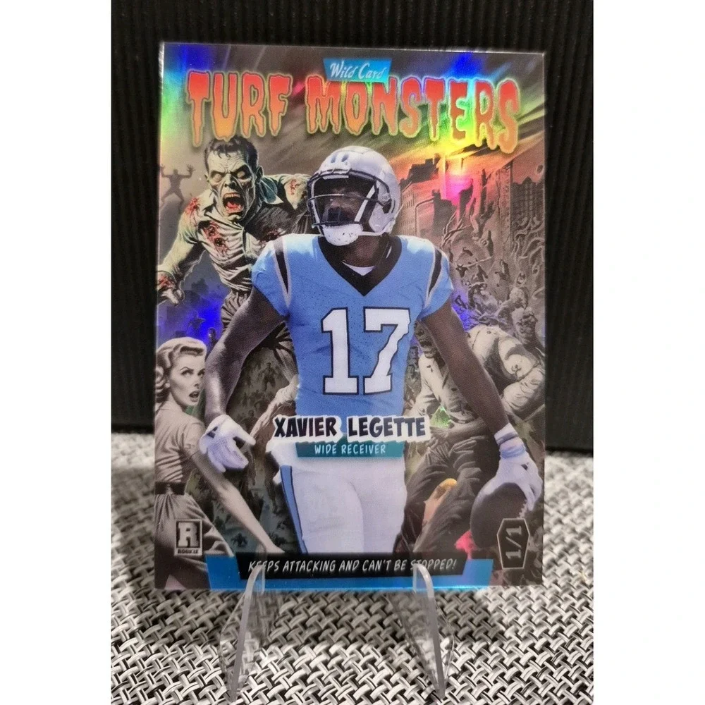 2024 Wild Card Monster Hunt Xavier Legette #TMZBXL Turf Monster Frankenstein 1/1